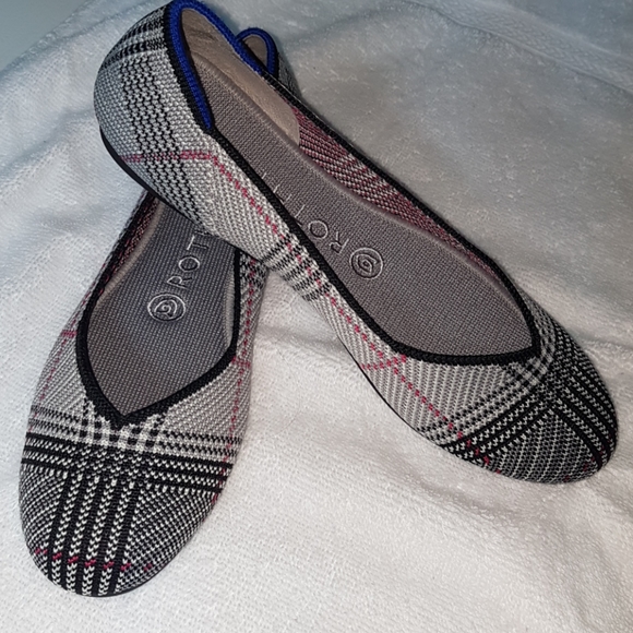 Rothy's Shoes - Rothy's Size 7 Glen Plaid Flats